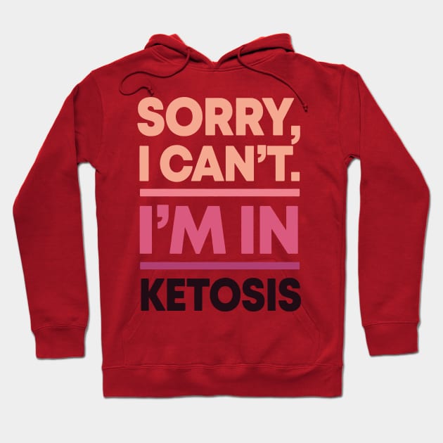 sorry i can't i'm in ketosis Hoodie by dive such